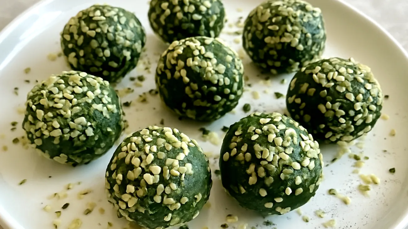 Boules d'énergie aux graines de chanvre et spiruline"