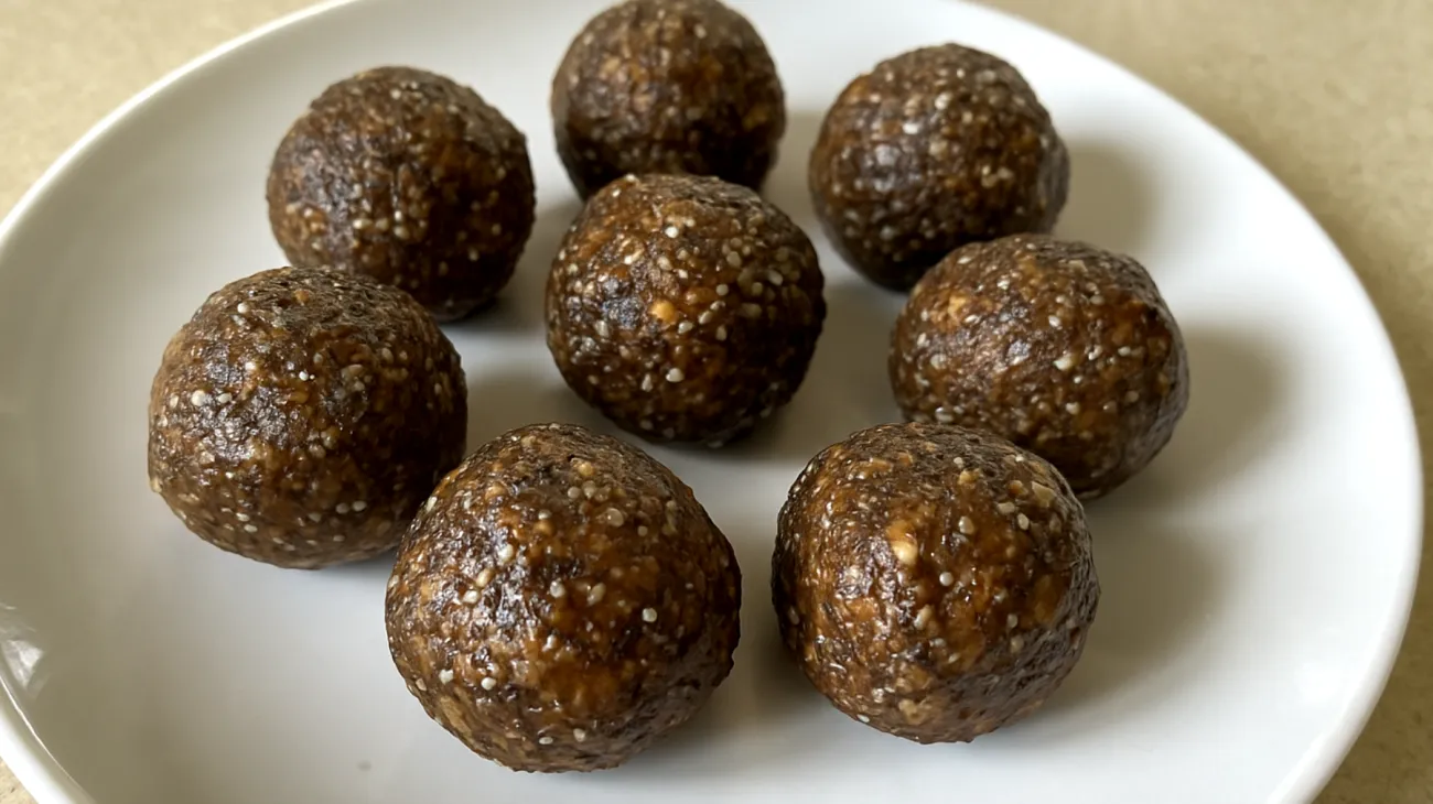 Boules d'énergie aux graines de chia et beurre d'amande"