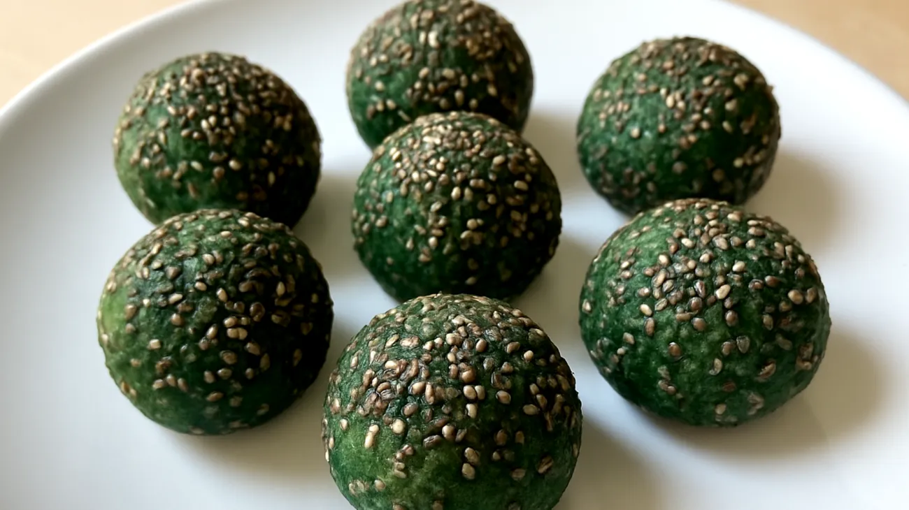 Boules d'énergie aux graines de chia et spiruline"