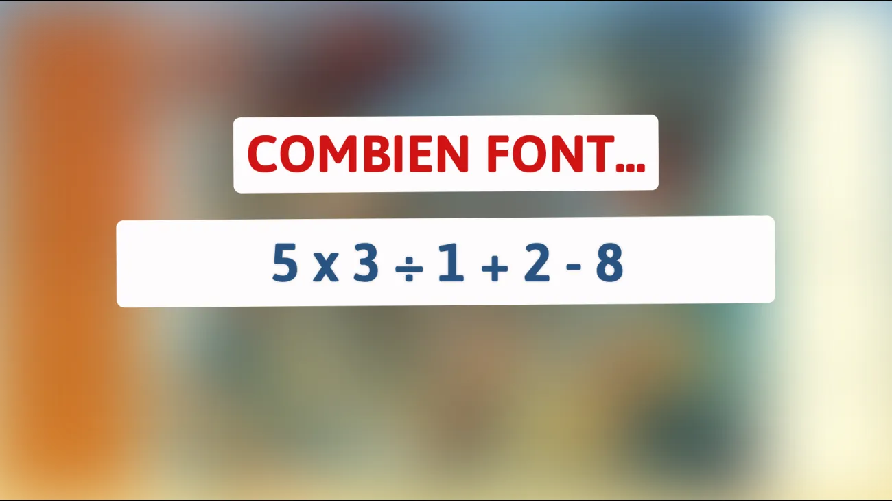 Défiez votre esprit : Pouvez-vous résoudre cette énigme mathématique diabolique ?"