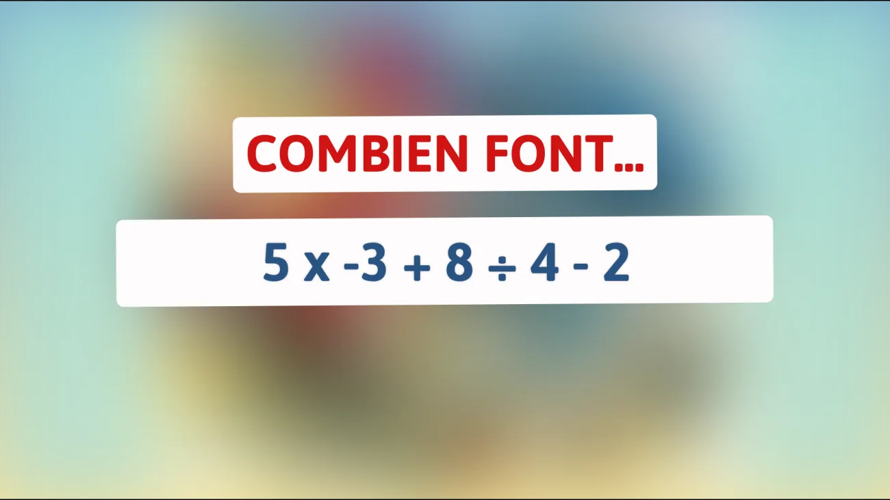 Mettez au défi votre sagacité : Résolvez cette énigme mathématique mystérieuse !"