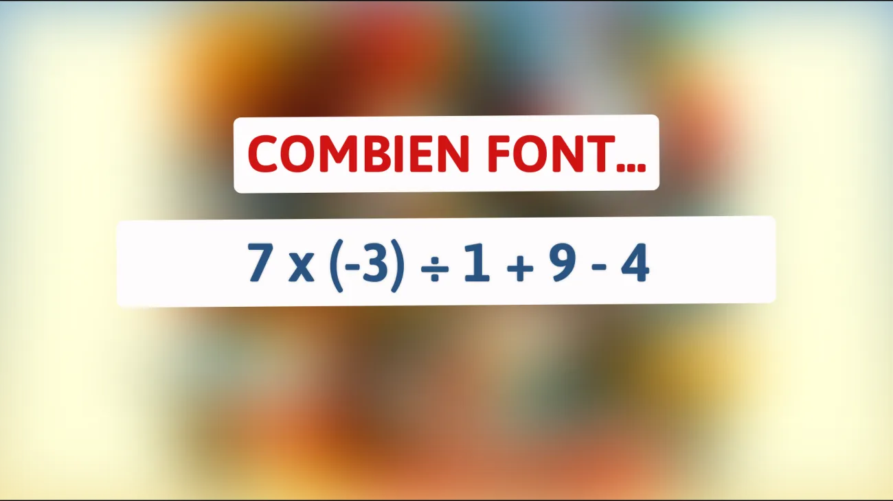 Seuls les esprits aiguisés résoudront ce casse-tête mathématique: oserez-vous relever le défi?"