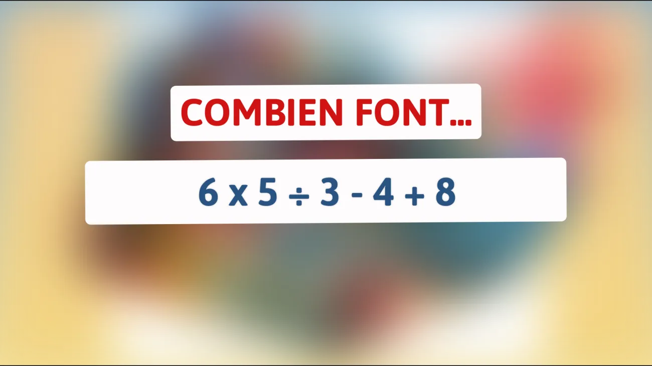 Seuls les plus brillants peuvent résoudre cette équation complexe : Testez votre esprit avec ce défi mathématique !"